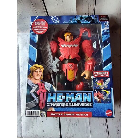 NEW 2021 Masters Of The Universe MOTU 8.5" Netflix Battle Armor He-Man - Picture 1 of 6